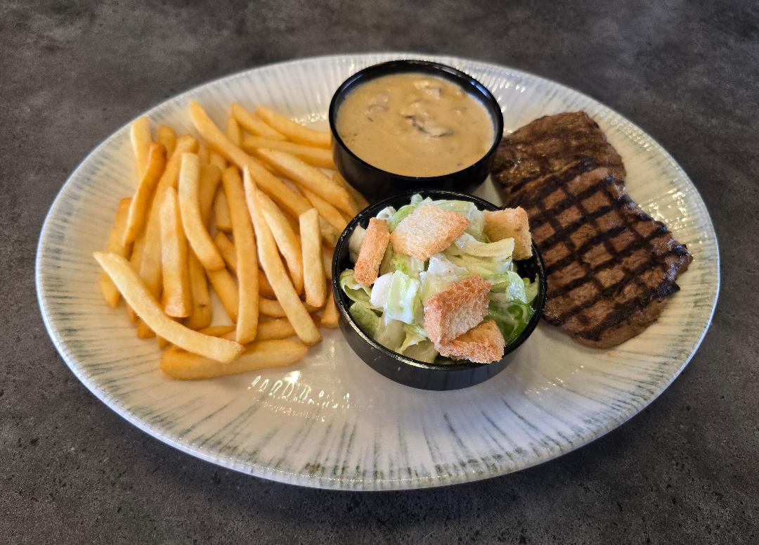 Fillet Steak with mushroom sauce