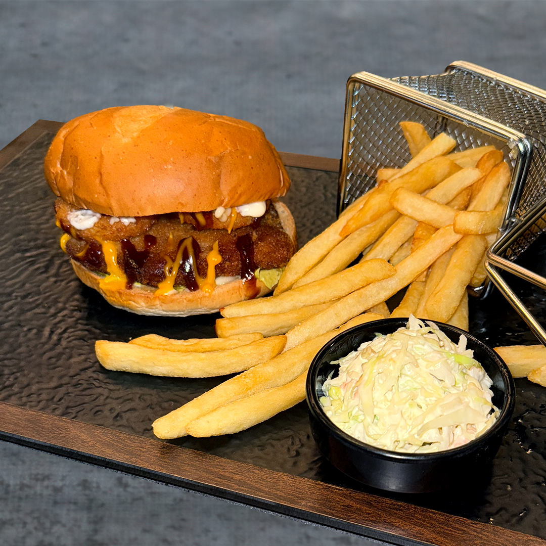 Crispy chicken burger